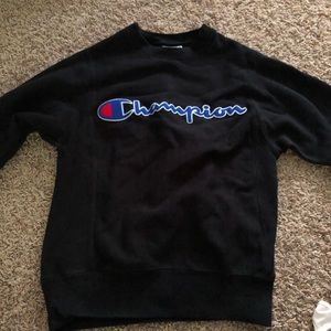 Champion Black Hoodie Size XS